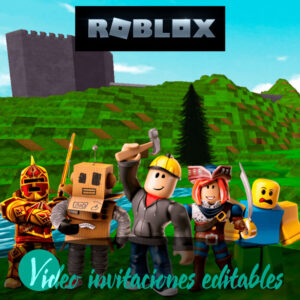 Roblox - Video Invitaciones Editables Free