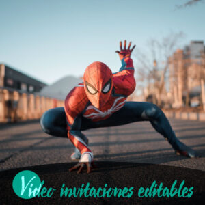 Video invitación de Spider Man gratis