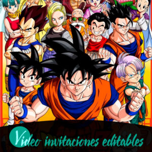 Video invitación de Dragon Ball gratis