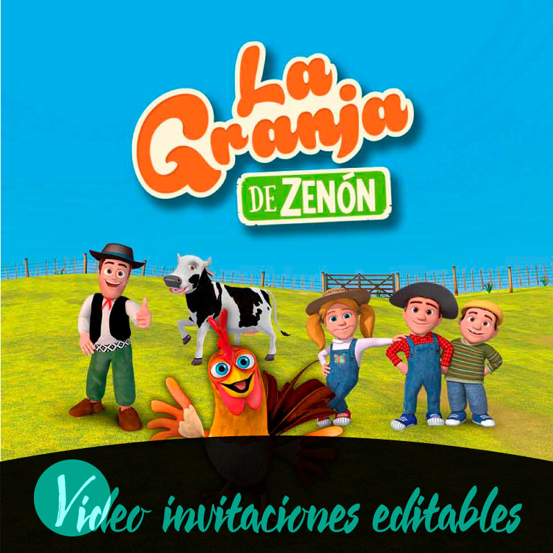 Video invitación de La Granja de Zenón 01 Gratis Online 2024 - Video  Invitaciones Editables