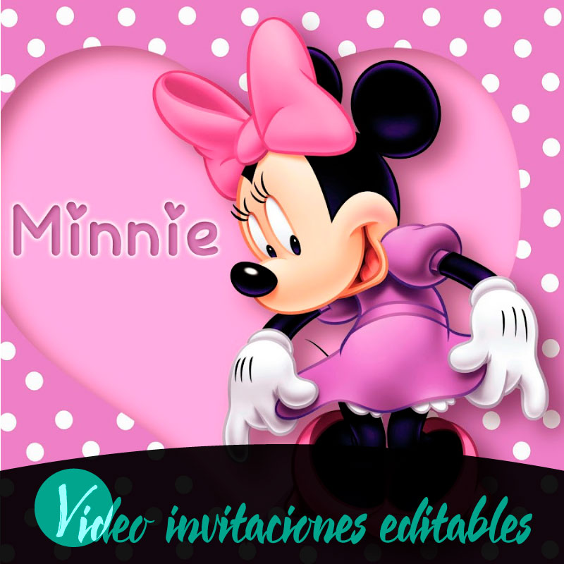 Plantilla de Invitación de Cumpleaños de Minnie Mouse