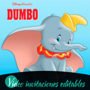 Video invitación de Dumbo gratis