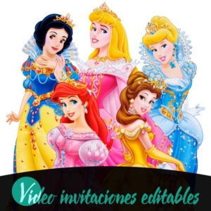 Video invitación de Princesas gratis