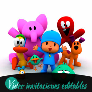 Video invitación de Pocoyo gratis