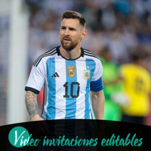 Video invitación de Messi 01 gratis