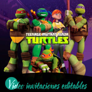 Video invitación de Las Tortugas Ninja 01 gratis