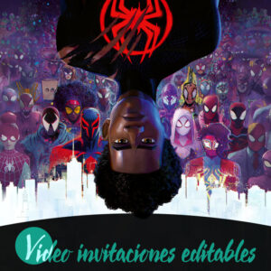 Video invitación de Spider Man Miles Morales gratis