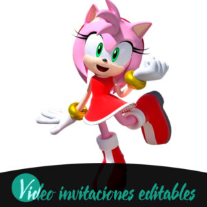 Video invitación de Amy Rose gratis