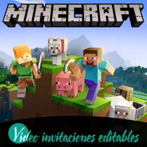 Video invitación de Minecraft gratis