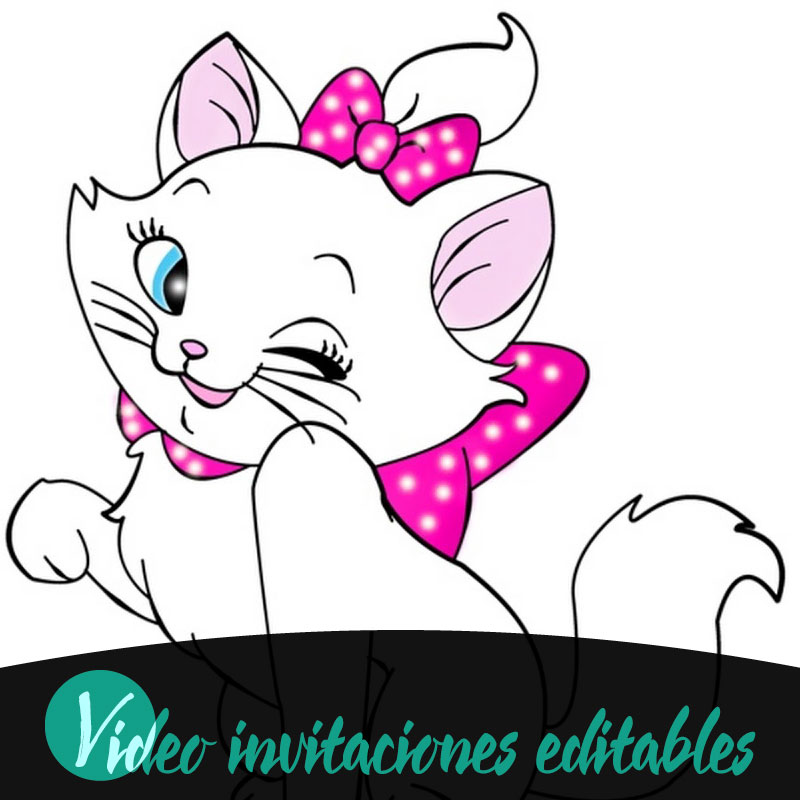 Video invitación de Marie (Los Aristogatos) 01