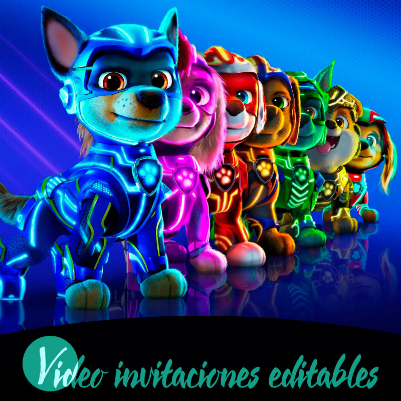 Video invitación de Paw Patrol 02