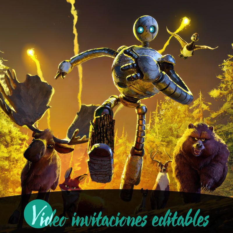 Video invitación de Robot Salvaje 01