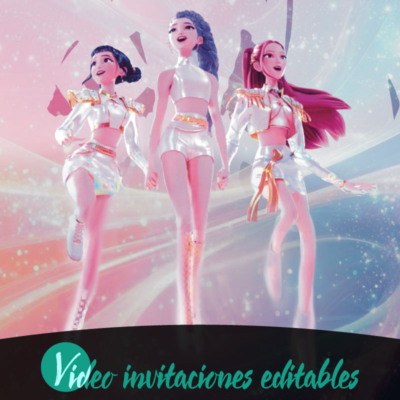 Video invitación de Huntrix Las guerreras K-pop