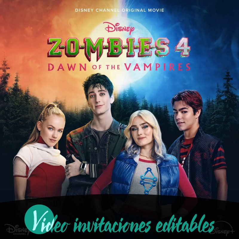 Video invitación de Zombies 4