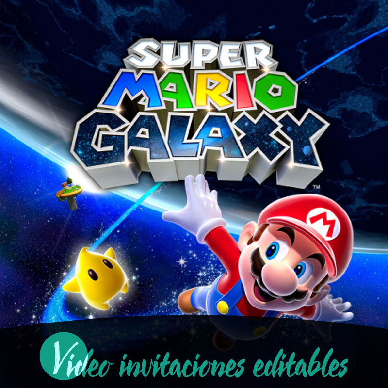 Video invitación de Super Mario Galaxy 01
