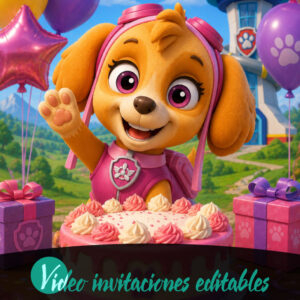 Video invitación de Skye 02 - Paw Patrol