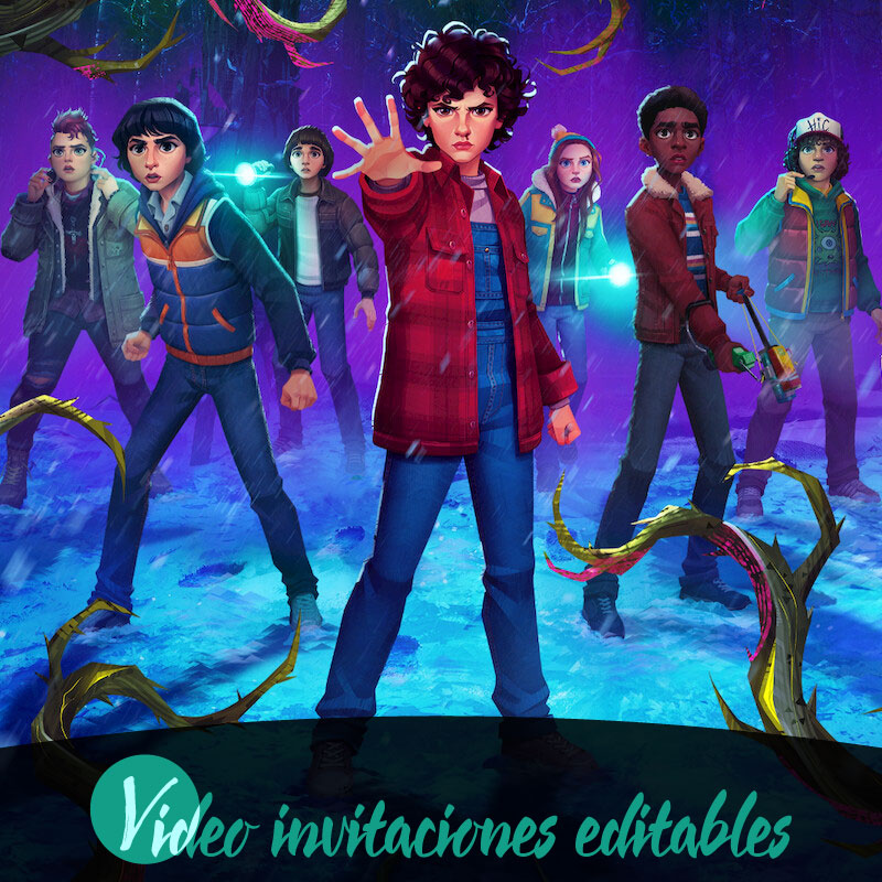 Stranger Things video invitation 01