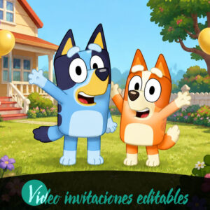 Video invitación de Bluey 02