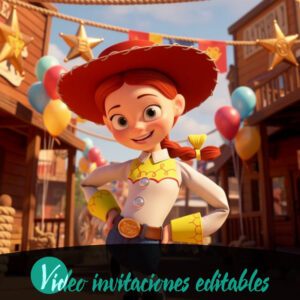 Video invitación de Jessie - Toy Story