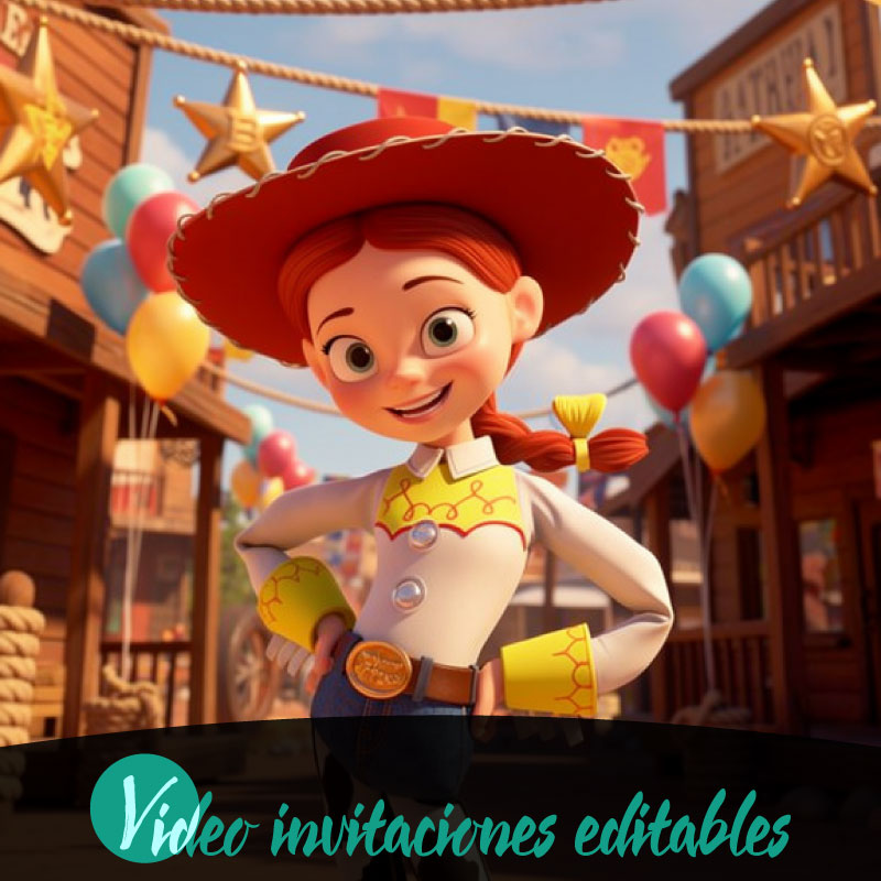 Video invitación de Jessie – Toy Story