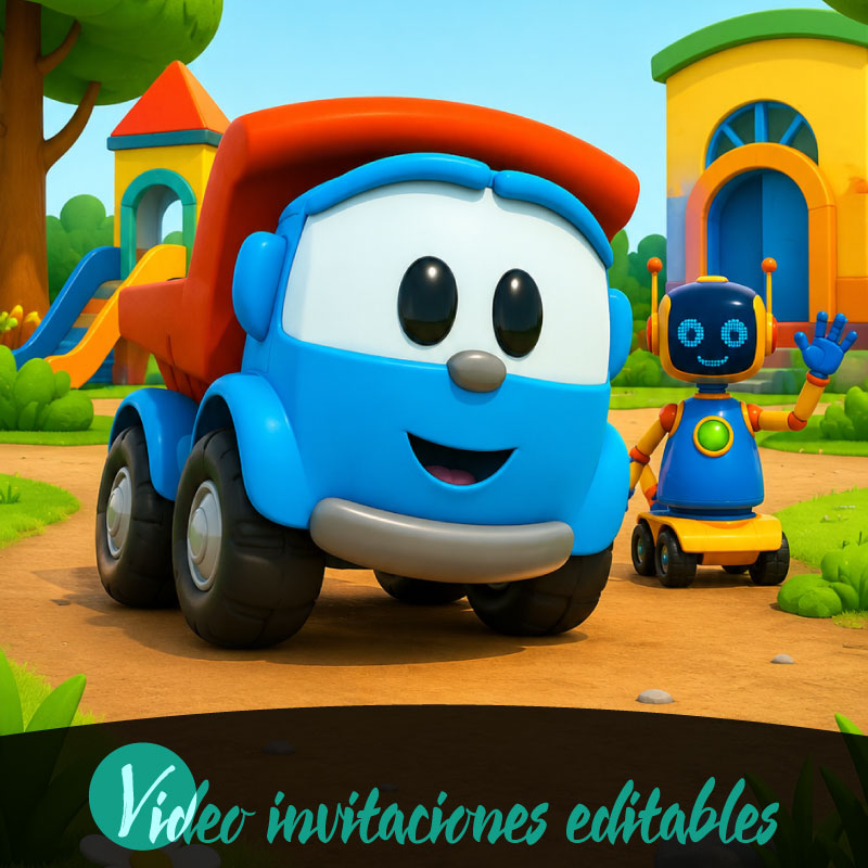 Video invitación de Leo el camión 02