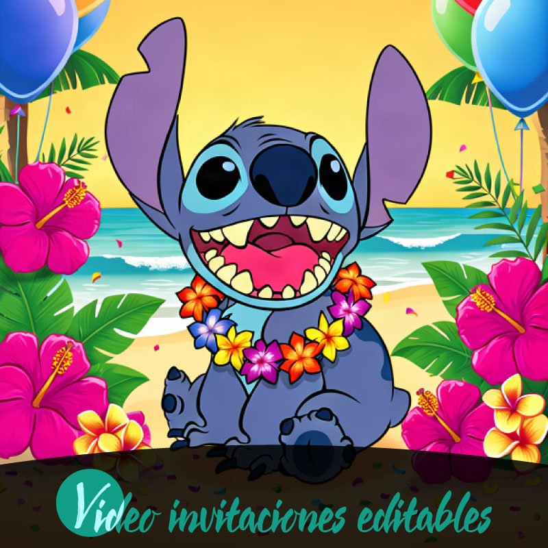 Video invitación de Lilo y Stitch 02