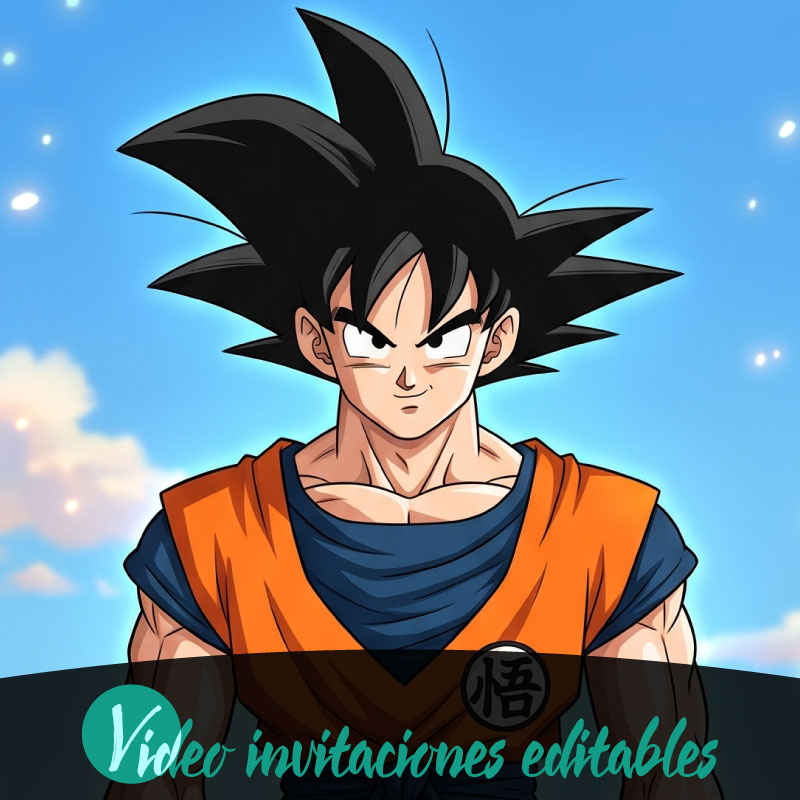 Video invitación de Goku 01