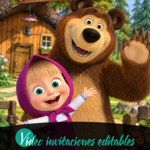 Video invitación de Masha y el Oso 02 - Plus