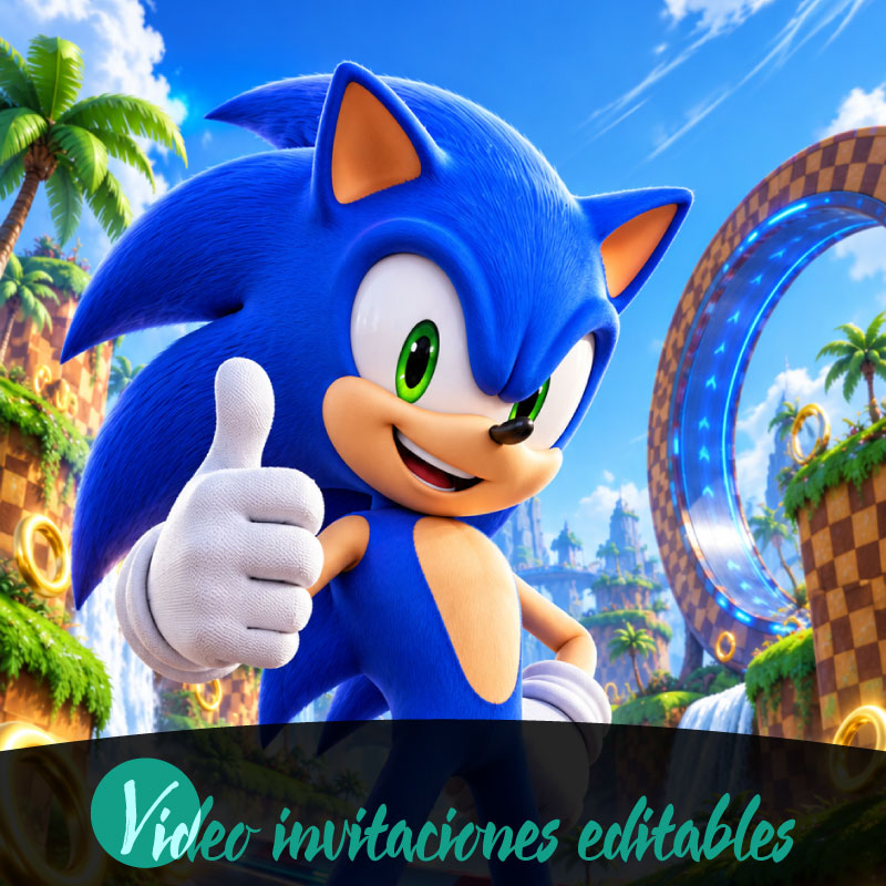 Video invitación de Sonic 03 - Plus